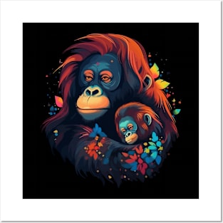 Orangutan Mothers Day Posters and Art